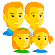 👨‍👨‍👧‍👧 Emoji Família: Homem, Homem, Menina E Menina na Messenger 1.0.