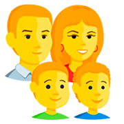 👨‍👩‍👦‍👦 Emoji Familia: Hombre, Mujer, Niño, Niño en Messenger 1.0.