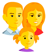 Emoji 👨‍👩‍👧 Famiglia: Uomo, Donna E Bambina su Messenger 1.0.
