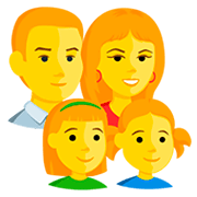 👨‍👩‍👧‍👧 Emoji Família: Homem, Mulher, Menina E Menina na Messenger 1.0.