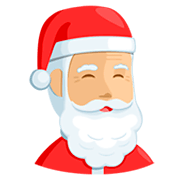 🎅🏼 Emoji Papai Noel: Pele Morena Clara na Messenger 1.0.