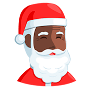 Emoji 🎅🏿 Babbo Natale: Carnagione Scura su Messenger 1.0.