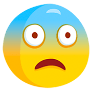 Emoji 😨 Faccina Impaurita su Messenger 1.0.