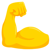 Émoji 💪 Biceps Contracté sur Messenger 1.0.