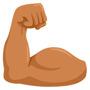 💪🏽 Emoji Bíceps: Pele Morena na Messenger 1.0.