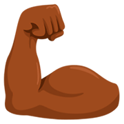 💪🏾 Emoji Bíceps: Pele Morena Escura na Messenger 1.0.