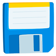 Emoji 💾 Floppy Disc su Messenger 1.0.