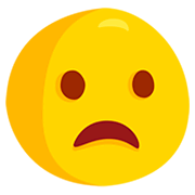 😦 Emoji Cara Con El Ceño Fruncido Y La Boca Abierta en Messenger 1.0.