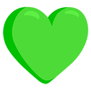Emoji 💚 Cuore Verde su Messenger 1.0.