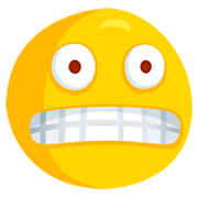 Emoji 😬 Faccina Con Smorfia su Messenger 1.0.