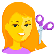 Émoji 💇 Personne Qui Se Fait Couper Les Cheveux sur Messenger 1.0.