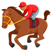 🏇🏽 Emoji Corrida De Cavalos: Pele Morena na Messenger 1.0.