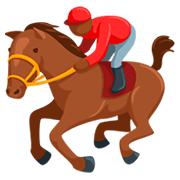 Corrida De Cavalos: Pele Morena Escura Messenger 1.0.