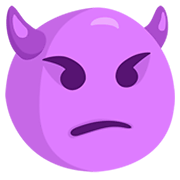 Emoji 👿 Faccina Arrabbiata Con Corna su Messenger 1.0.