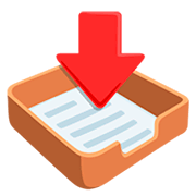 Emoji 📥 Posta Ricevuta su Messenger 1.0.