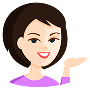 Emoji 💁🏻 Persona Al Punto Informazioni: Carnagione Chiara su Messenger 1.0.