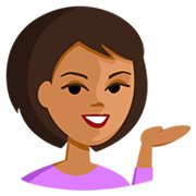 💁🏽 Emoji Persona De Mostrador De Información: Tono De Piel Medio en Messenger 1.0.
