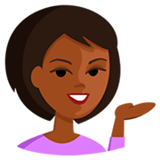 💁🏾 Emoji Pessoa Com A Palma Virada Para Cima: Pele Morena Escura na Messenger 1.0.