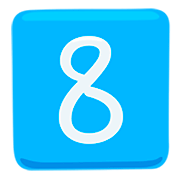 Emoji 8️⃣ Tasto: 8 su Messenger 1.0.