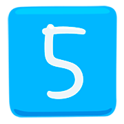 Emoji 5️⃣ Tasto: 5 su Messenger 1.0.