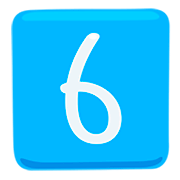 Emoji 6️⃣ Tasto: 6 su Messenger 1.0.