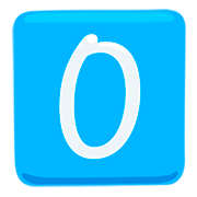 0️⃣ Emoji Tecla: 0 na Messenger 1.0.