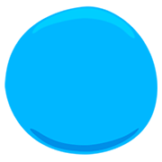 Emoji 🔵 Cerchio Blu su Messenger 1.0.