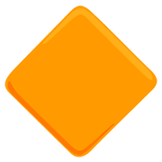 Émoji 🔶 Grand Losange Orange sur Messenger 1.0.