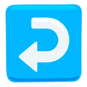 Emoji ↩️ Freccia Curva A Sinistra su Messenger 1.0.