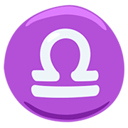Emoji ♎ Segno Zodiacale Della Bilancia su Messenger 1.0.