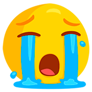 😭 Emoji Rosto Chorando Aos Berros na Messenger 1.0.