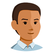 👨🏽 Emoji Homem: Pele Morena na Messenger 1.0.