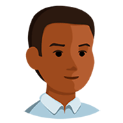 👨🏾 Emoji Homem: Pele Morena Escura na Messenger 1.0.