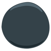 Emoji ⚫ Cerchio Nero su Messenger 1.0.