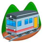 Emoji 🚞 Ferrovia Di Montagna su Messenger 1.0.