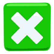 ❎ Emoji Botón Con Marca De Cruz en Messenger 1.0.