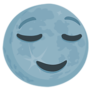 Emoji 🌚 Faccina Luna Nuova su Messenger 1.0.
