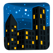 Émoji 🌃 Nuit étoilée sur Messenger 1.0.