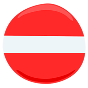 Emoji ⛔ Segnale Di Divieto Di Accesso su Messenger 1.0.