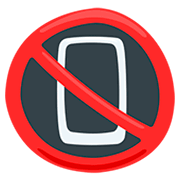 Emoji 📵 Simbolo Che Vieta L’utilizzo Dei Telefoni Cellulari su Messenger 1.0.