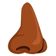 Emoji 👃🏾 Naso: Carnagione Abbastanza Scura su Messenger 1.0.