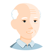 Emoji 👴🏻 Uomo Anziano: Carnagione Chiara su Messenger 1.0.