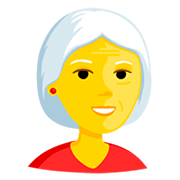 Émoji 👵 Femme âgée sur Messenger 1.0.
