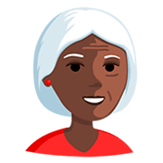 👵🏿 Emoji Anciana: Tono De Piel Oscuro en Messenger 1.0.