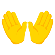 Emoji 👐 Mani Aperte su Messenger 1.0.