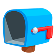 Emoji 📭 Cassetta Postale Con Bandierina Abbassata su Messenger 1.0.