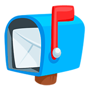 Émoji 📬 Boîte Aux Lettres Ouverte Drapeau Levé sur Messenger 1.0.