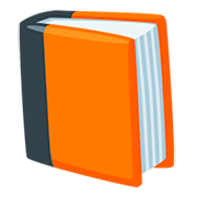 Émoji 📙 Livre Orange sur Messenger 1.0.