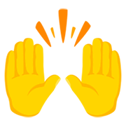 🙌 Emoji Manos Levantadas Celebrando en Messenger 1.0.