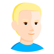 👱🏻 Emoji Persona Adulta Rubia: Tono De Piel Claro en Messenger 1.0.